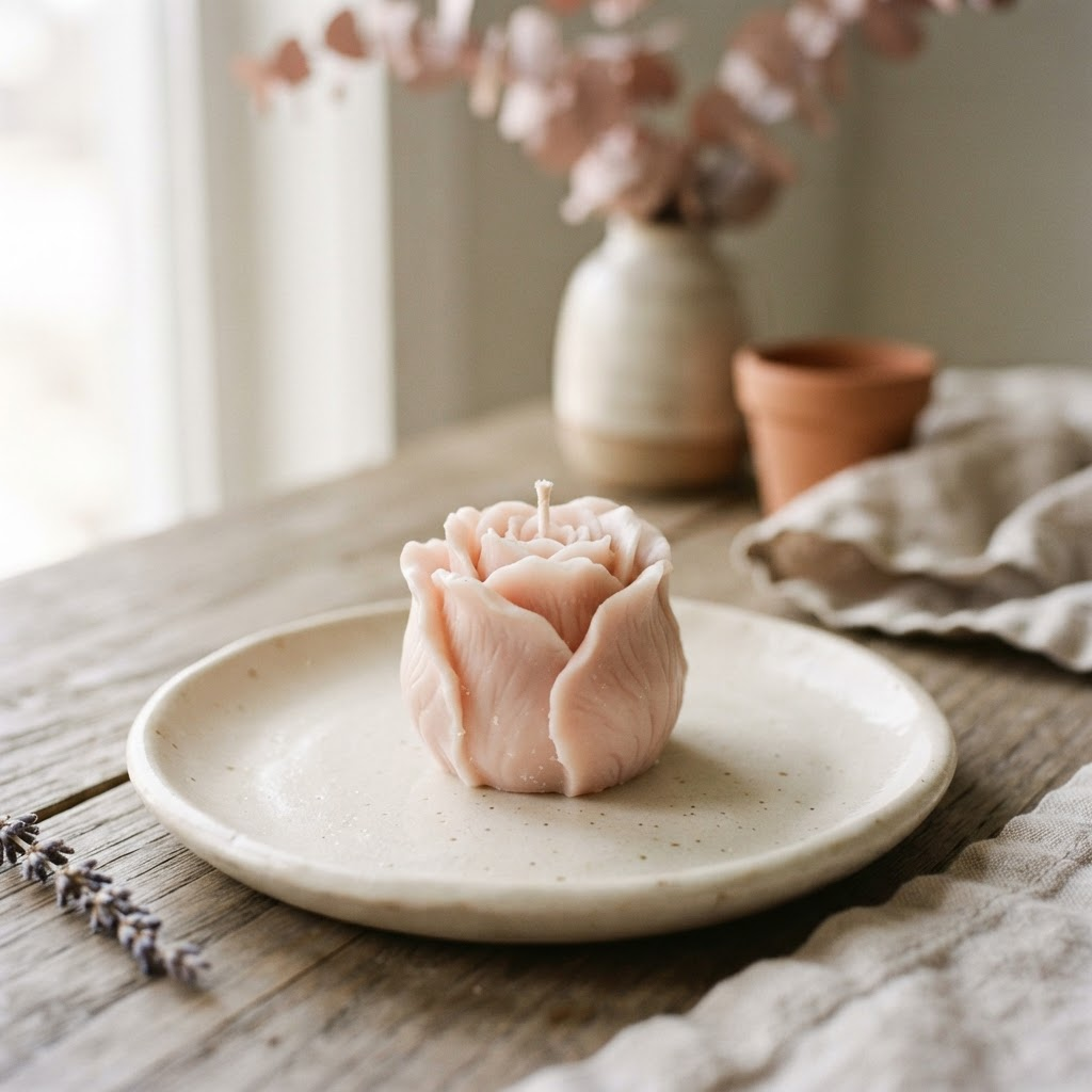 Rose Bud Candle